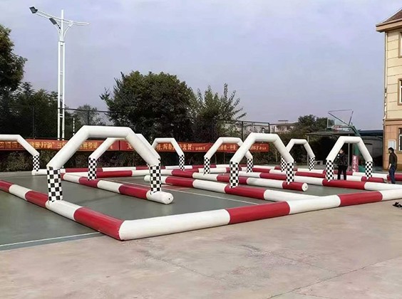 Inflatable Barrier for Kids Electric Car Racing Track