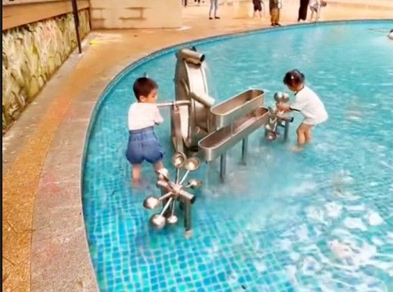 Stainless Steel Unpowered Water Park Rides